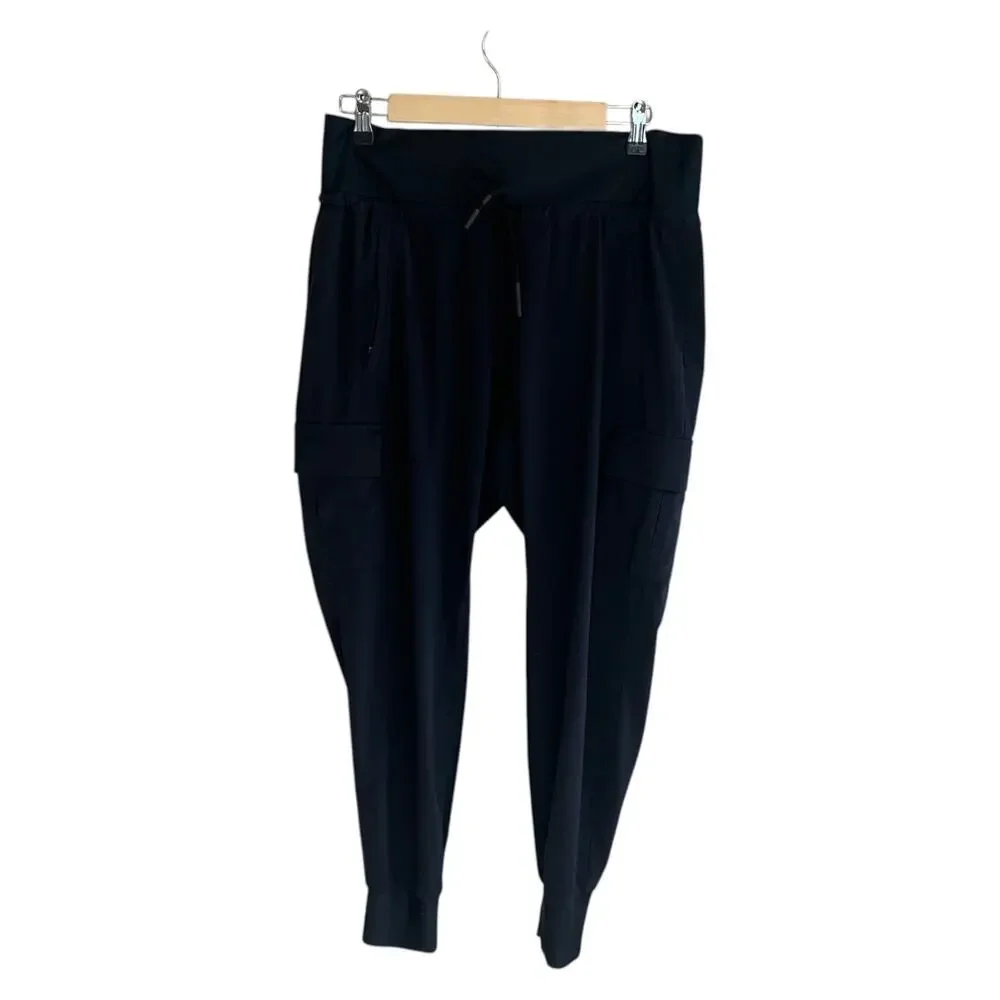 Athleta Sutton Cargo Jogger Pants Black Size 10 - Picture 2 of 8